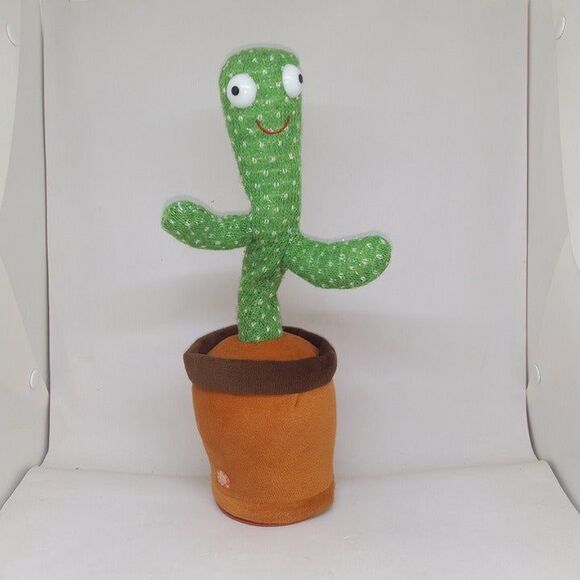 Dancing Singing Musical Cactus Plush-Tik Tok-Mimics-Lights Up-Tested & Working - Picture 1 of 7